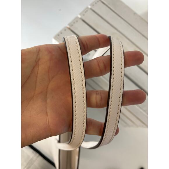 KATE SPADE LRAGE WHITE SAFFINAO LEATHER SHOULDER BAG - Picture 13 of 16